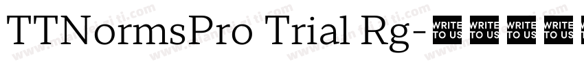 TTNormsPro Trial Rg字体转换